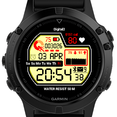 UNi digital 2 watch face