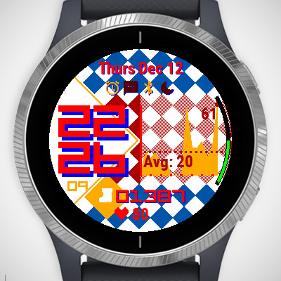 UNi Checkered watch face